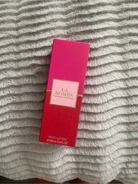 Carolina Herrera La Bomba Lotion - Hot Pink & Red Packaging